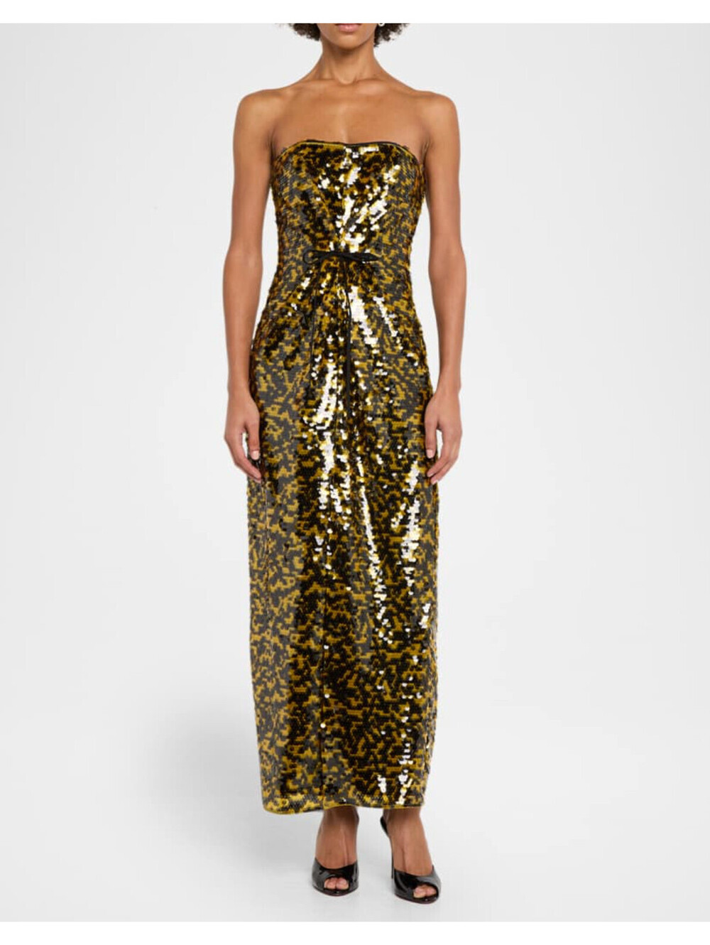NWT $600 STAUD Cece Sequin Embellished Designer Cocktail Midi Dress 10/Large
